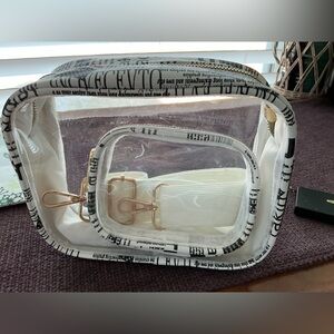 Clear Travel Cosmetic Bag Set